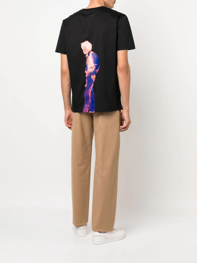 Limitato Graphic-print Short-sleeve T-shirt In Schwarz