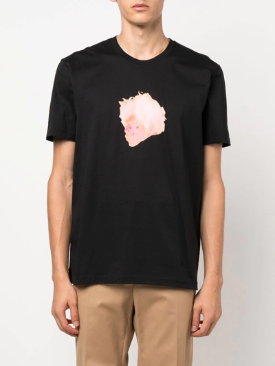 Limitato Graphic-print Short-sleeve T-shirt In Schwarz