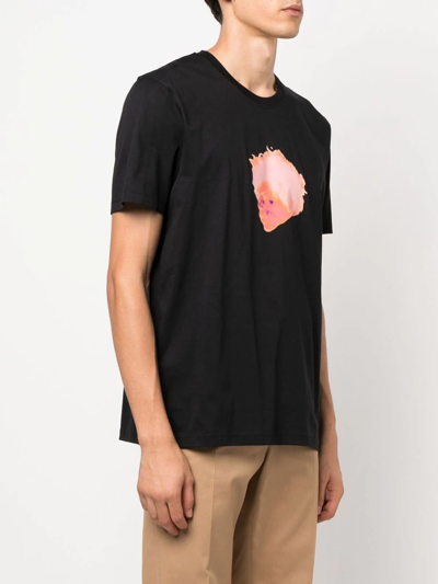 Limitato Graphic-print Short-sleeve T-shirt In Schwarz