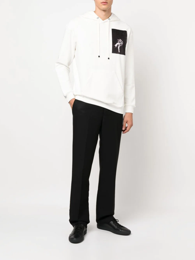 Shop Limitato Graphic-print Long-sleeve Sweatshirt In Weiss