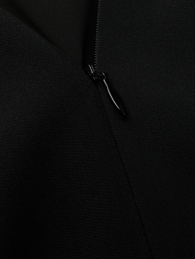 Stella Mccartney Chain-detail Draped Mini Dress In Schwarz