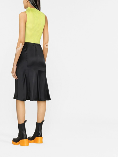 Stella Mccartney Draped Midi Skirt In Schwarz
