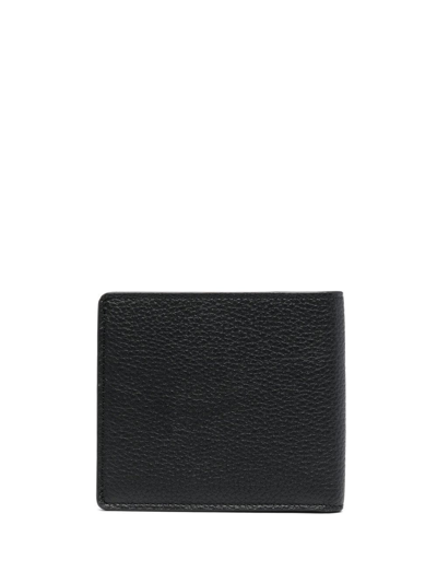 Brioni Bi-fold Leather Wallet In Black