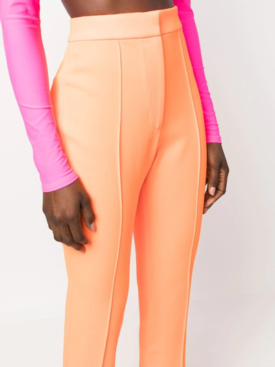 Shop Alex Perry Straight-leg Tailored Trousers In Orange