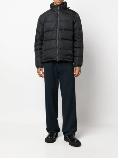Aspesi Short Padded Jacket In Schwarz