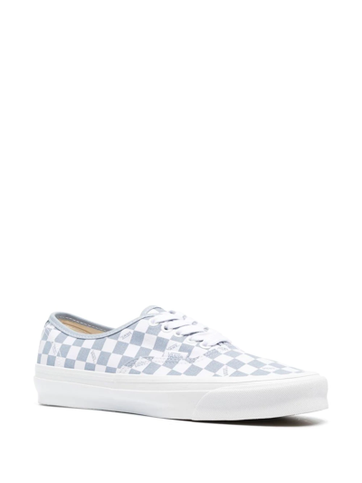 Vans Check-print Sneakers In Blau