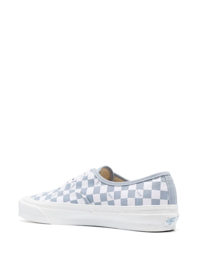 Vans Check-print Sneakers In Blau