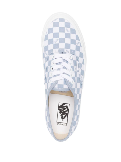 Vans Check-print Sneakers In Blau