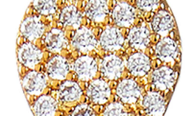 Savvy Cie Jewels 18k Gold Vermeil Pavé Cz Graduated Teardrop Earrings In Yellow