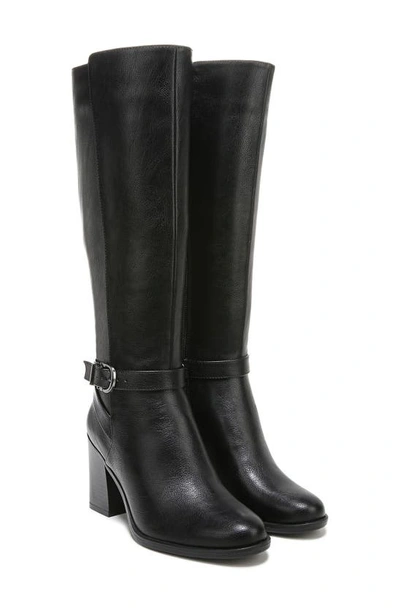 Shop Naturalizer Joslynn Tall Boot In Black Smooth Synthetic