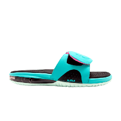 Pre-owned Nike Air Lebron Slide 'south Beach' In Teal