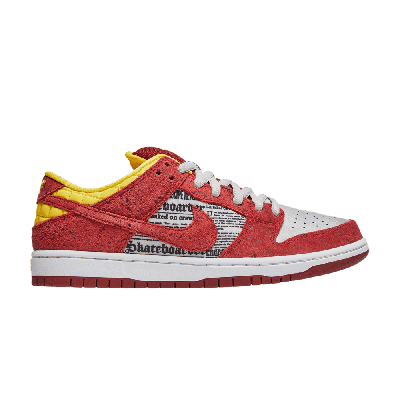 Pre-owned Nike Dunk Low Premium Sb Qs 'crawfish' In Red | ModeSens