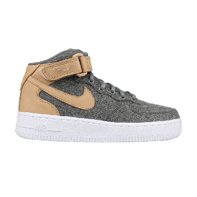 Pre-owned Nike Wmns Air Force 1 07 Mid Leather Premium 'cool Grey'