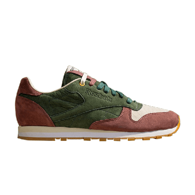 Shop Reebok Highs And Lows X Classic Leather Ctm 'french Roast Green Coffee' In Brown