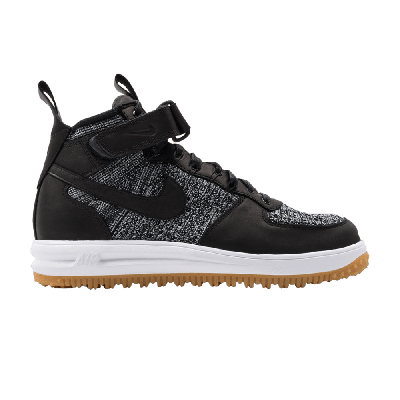 Pre-owned Nike Lunar Force 1 Flyknit Workboot 'black White'