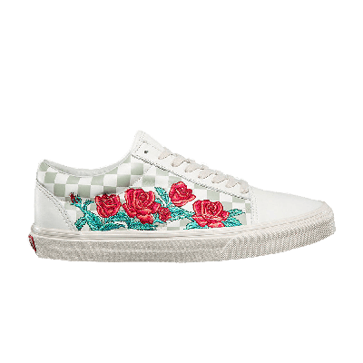 Pre-owned Vans Old Skool Dx 'rose Embroidery' In White | ModeSens