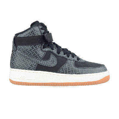 Pre-owned Nike Wmns Air Force 1 Hi Premium 'croc Black Gum'