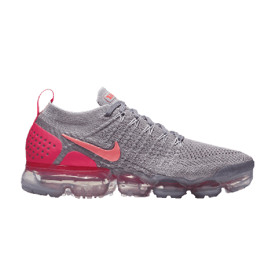 Pre-owned Nike Wmns Air Vapormax Flyknit 2 'grey Crimson'