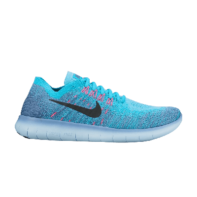 Pre-owned Nike Wmns Free Rn Flyknit 2017 In Blue