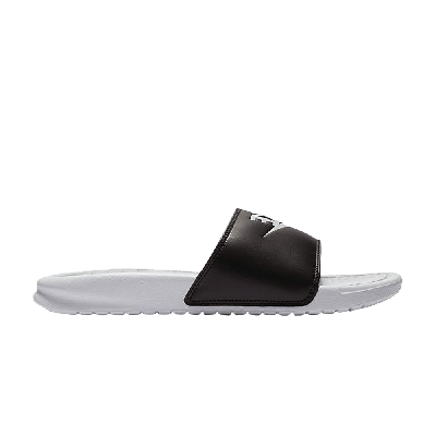 Pre-owned Nike Wmns Benassi Jdi Slides 'pure Platinum' In White