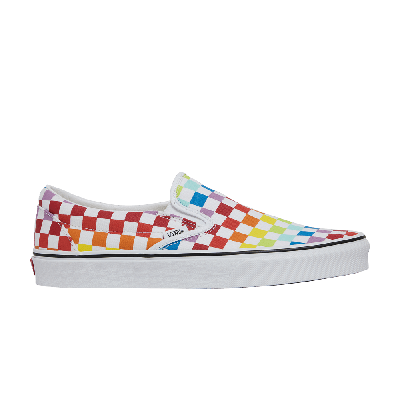 Pre-owned Vans Classic Slip-on 'rainbow Checkerboard' In Multi-color
