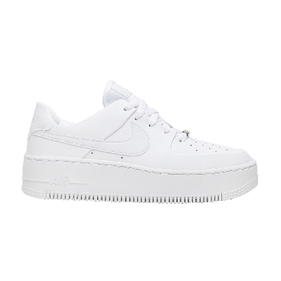 Pre-owned Nike Wmns Air Force 1 Sage Low 'triple White'