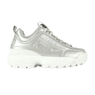 Pre-owned Fila Wmns Disruptor 2 Premium Metallic 'silver'