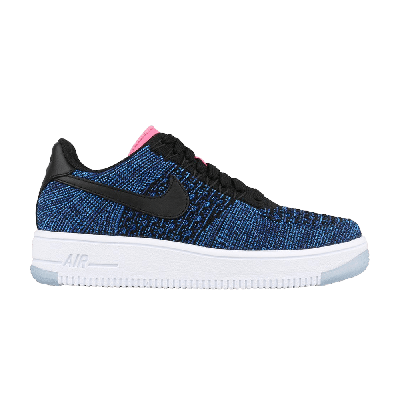 Pre-owned Nike Wmns Air Force 1 Flyknit Low 'deep Royal Blue'