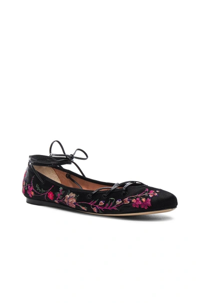 Shop Etro Ballerina Flats In Black