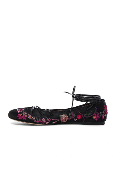 Shop Etro Ballerina Flats In Black