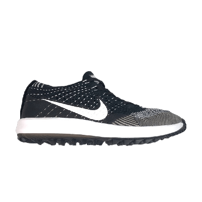 Pre-owned Nike Wmns Flyknit Racer Golf 'oreo' In Black