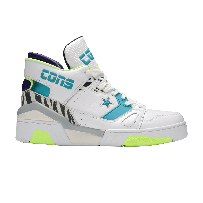Pre-owned Converse Just Don X Erx-260 Mid 'animal - White Teal'