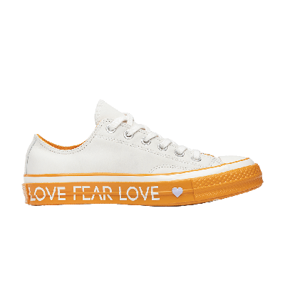 Pre-owned Converse Wmns Chuck 70 Low 'love Graphic - Cream'