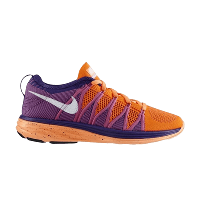 Pre-owned Nike Wmns Flyknit Lunar 2 'atomic Orange'