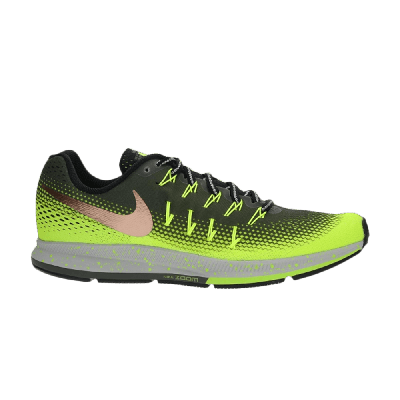 Pre-owned Nike Air Zoom Pegasus 33 Shield 'khaki Volt' In Green | ModeSens