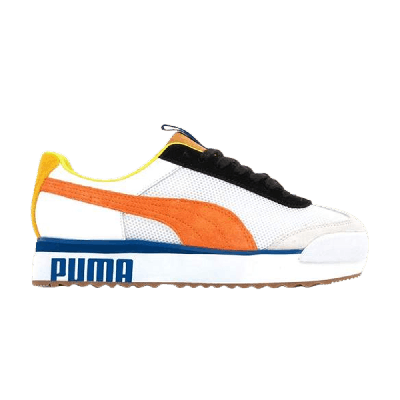 Pre-owned Puma Wmns Roma Amor Sport 'white Mandarine' In Orange