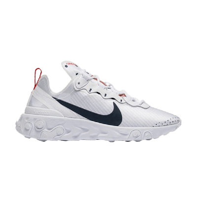 Pre-owned Nike Wmns React Element 55 Premium 'unité Totale' In White