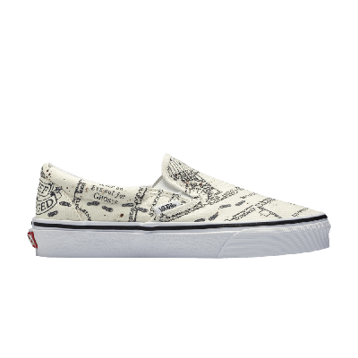 Pre-owned Vans Harry Potter X Classic Slip-on 'marauder's Map' In White