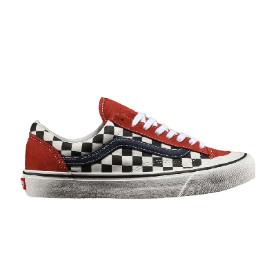 Pre-owned Vans Style 36 Sf 'two Tone Salt Wash' In Red