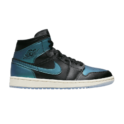 Pre-owned Air Jordan Wmns  1 Mid 'metallic Turquoise' In Teal