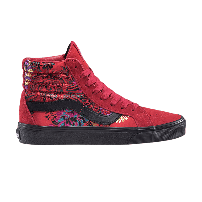 Pre-owned Vans Sk8-hi Reissue 'festival Satin' In Red | ModeSens