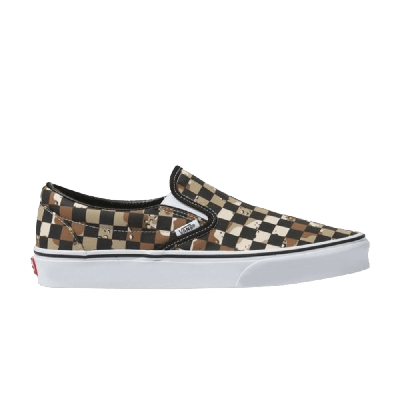 Pre-owned Vans Classic Slip-on 'camo Desert Checkerboard' In Brown