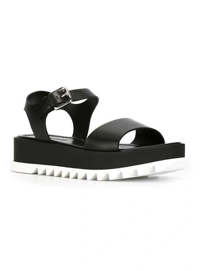 Shop Jil Sander Toe Strap Sandals