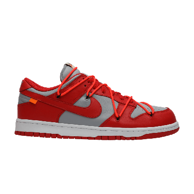 Pre-owned Nike Off-white X Dunk Low 'university Red'