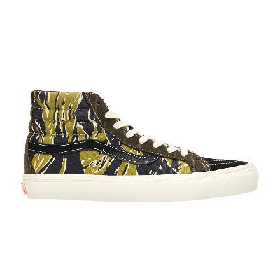 Pre-owned Vans Og Sk8-hi Lx 'mixed Camo' In Green
