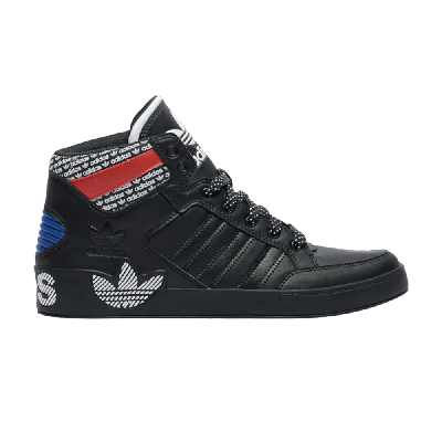 Pre-owned Adidas Originals Hard Court High 'overbranding' In Black