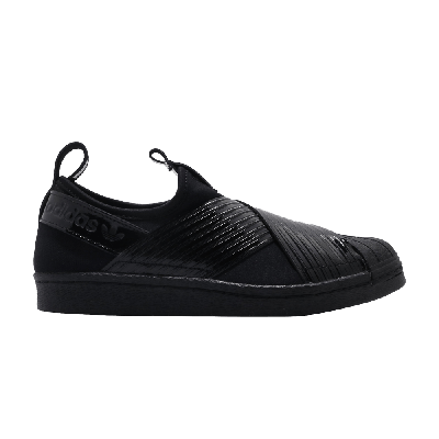 Pre-owned Adidas Originals Wmns Superstar Slip On 'core Black'