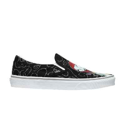 Pre-owned Vans The Nightmare Before Christmas X Classic Slip-on 'jack & Sally' In Black