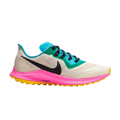 Pre-owned Nike Wmns Air Zoom Pegasus 36 Trail 'light Orewood Pink Blast' In Cream
