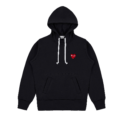 Pre-owned Comme Des Garçons Play Hoodie 'black'